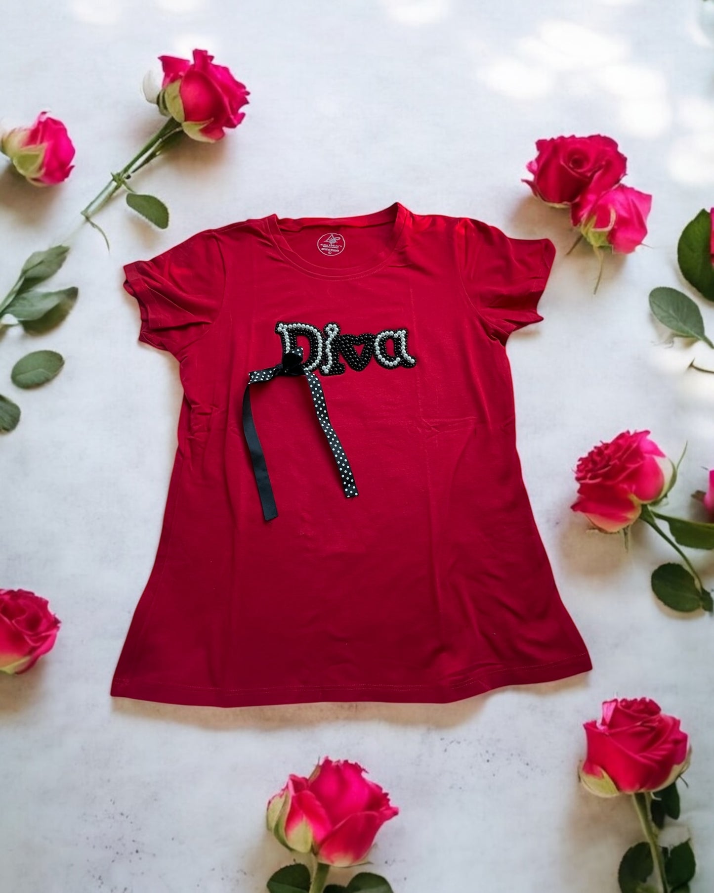 CAMISA DIVA CON APLIQUES