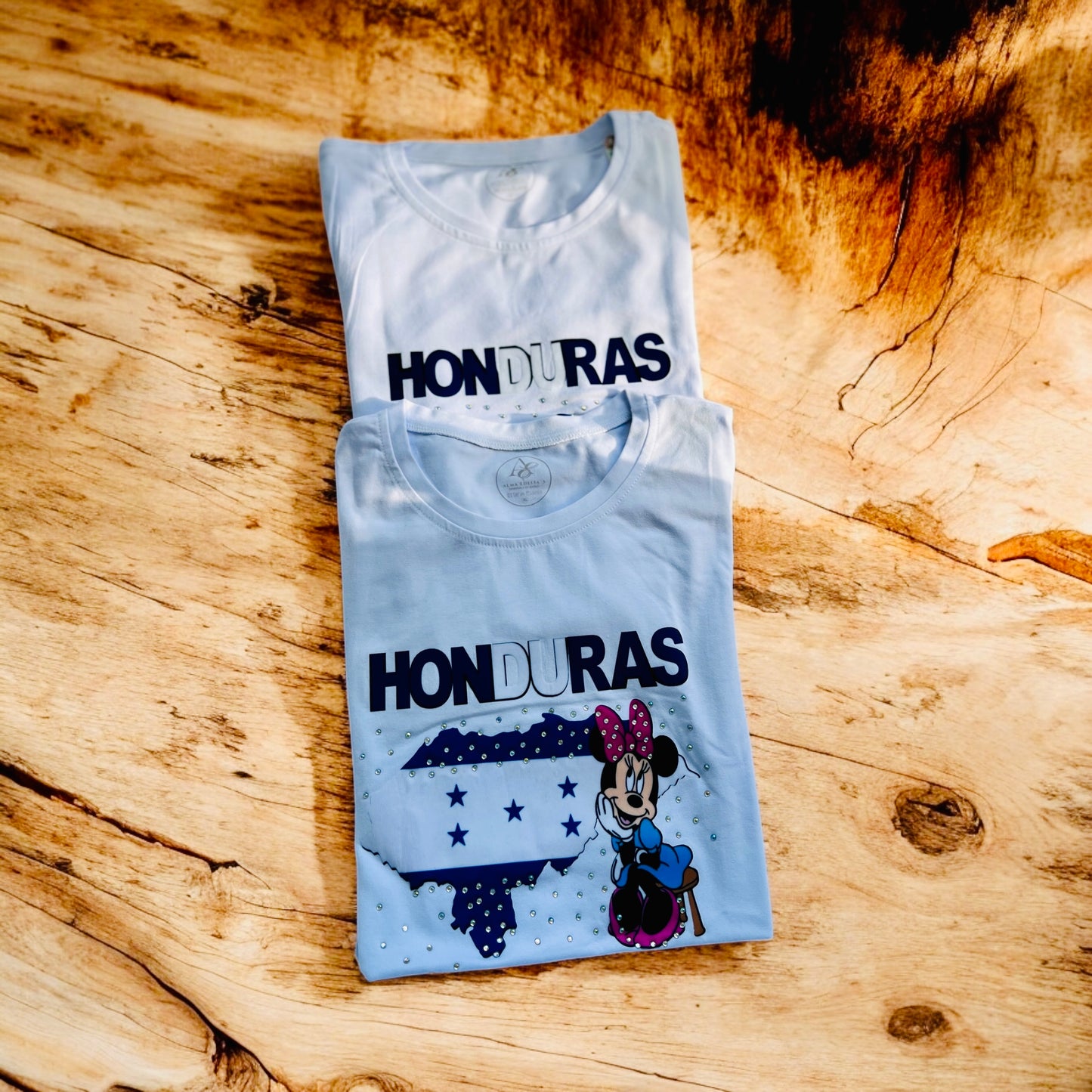 Camisa De HONDURAS Con Apliques [ Mickey Mouse ]