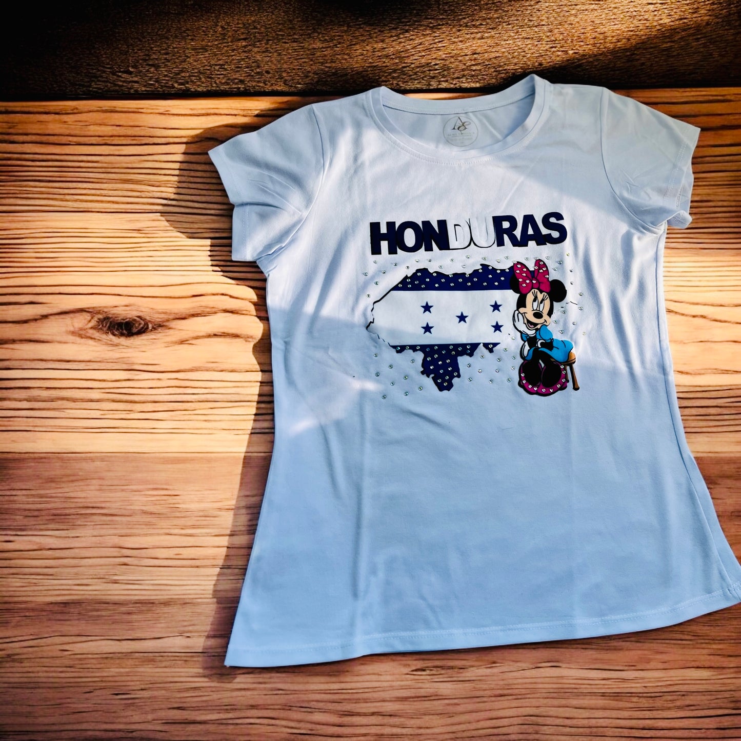 Camisa De HONDURAS Con Apliques [ Mickey Mouse ]