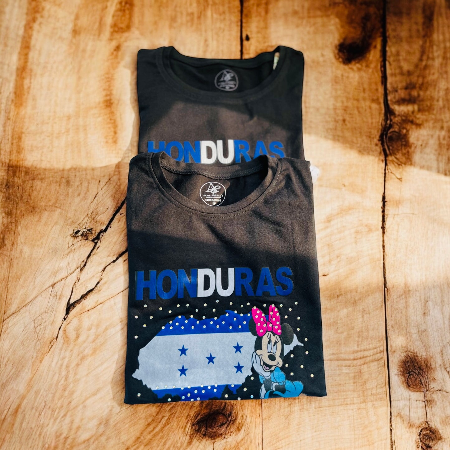 Camisa De HONDURAS Con Apliques [ Mickey Mouse ]