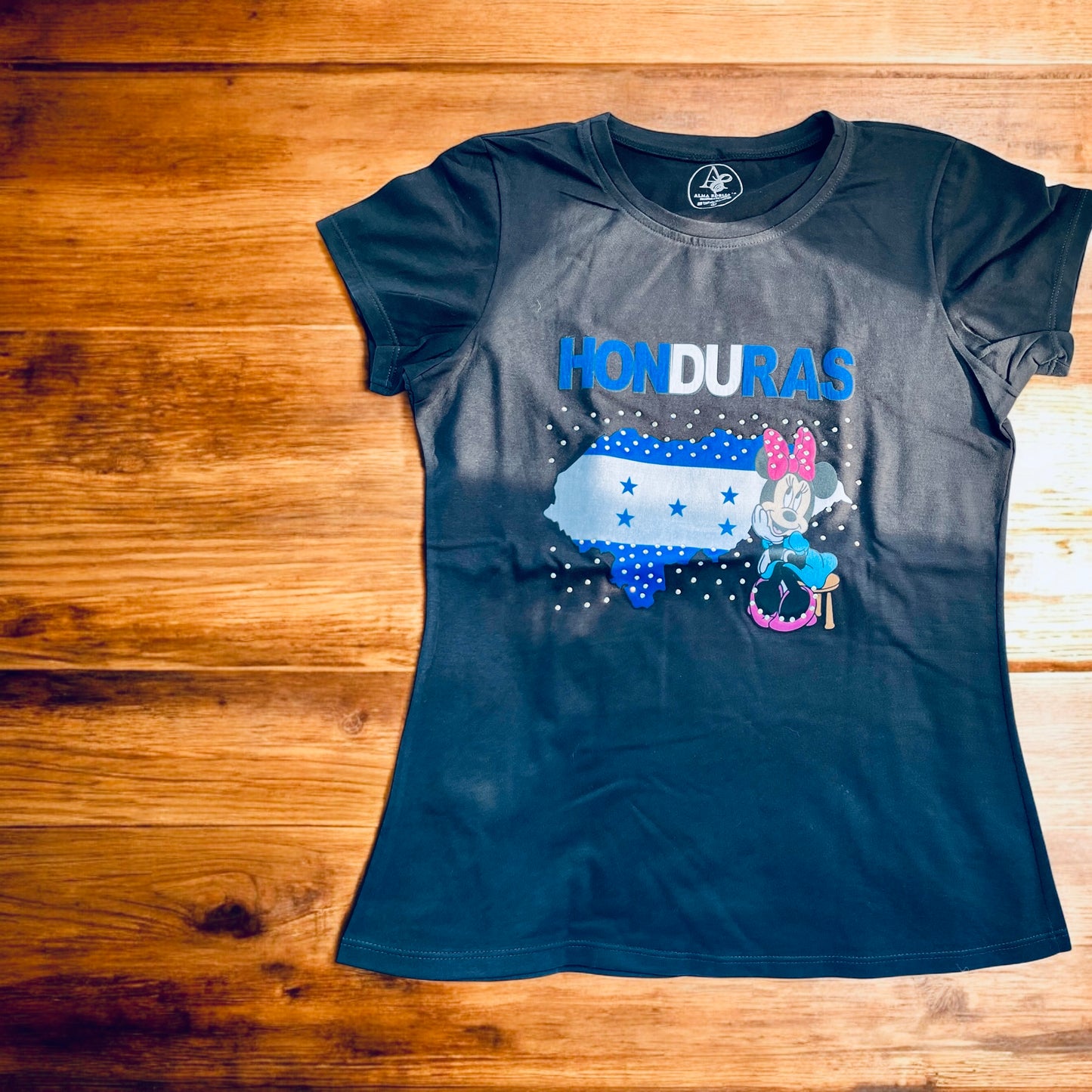 Camisa De HONDURAS Con Apliques [ Mickey Mouse ]