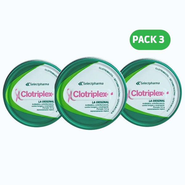 CLOTRIPLE 12GCrema Antifúngica – Alivio Rápido para Hongos en la Piel