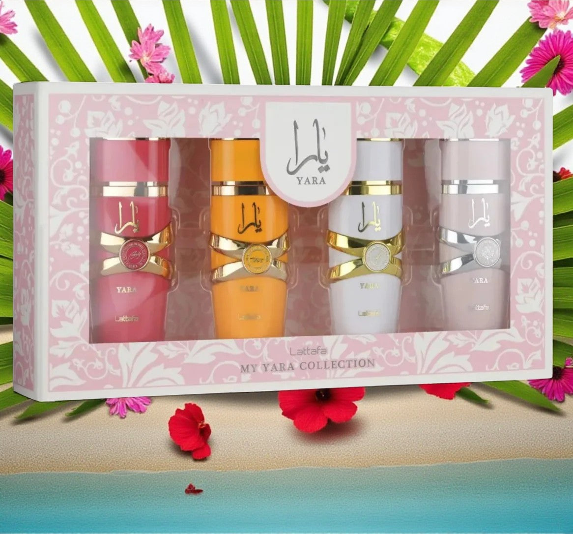 YARA SET COLECCIÓN 4 PIEZAS 25ml